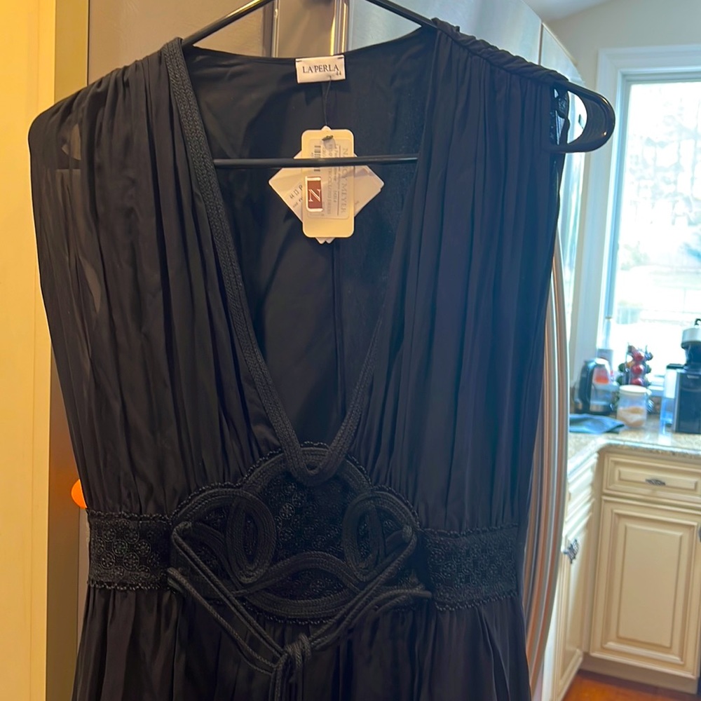 Classy long black dress